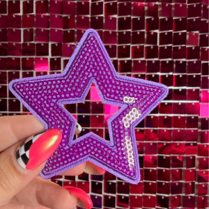 Hallow Star Iron on Patch Multicolor