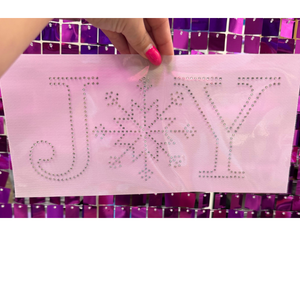 Joy  Rhinestone Transfer