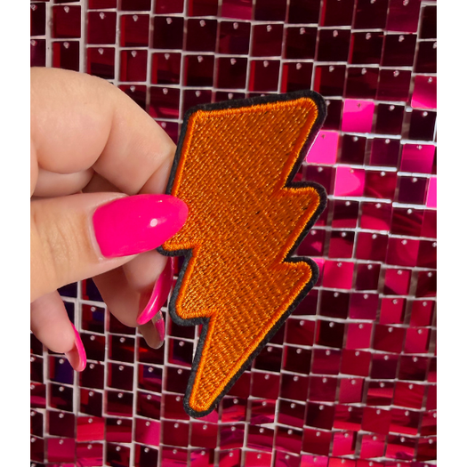 Solid Bolt  Iron on Patch