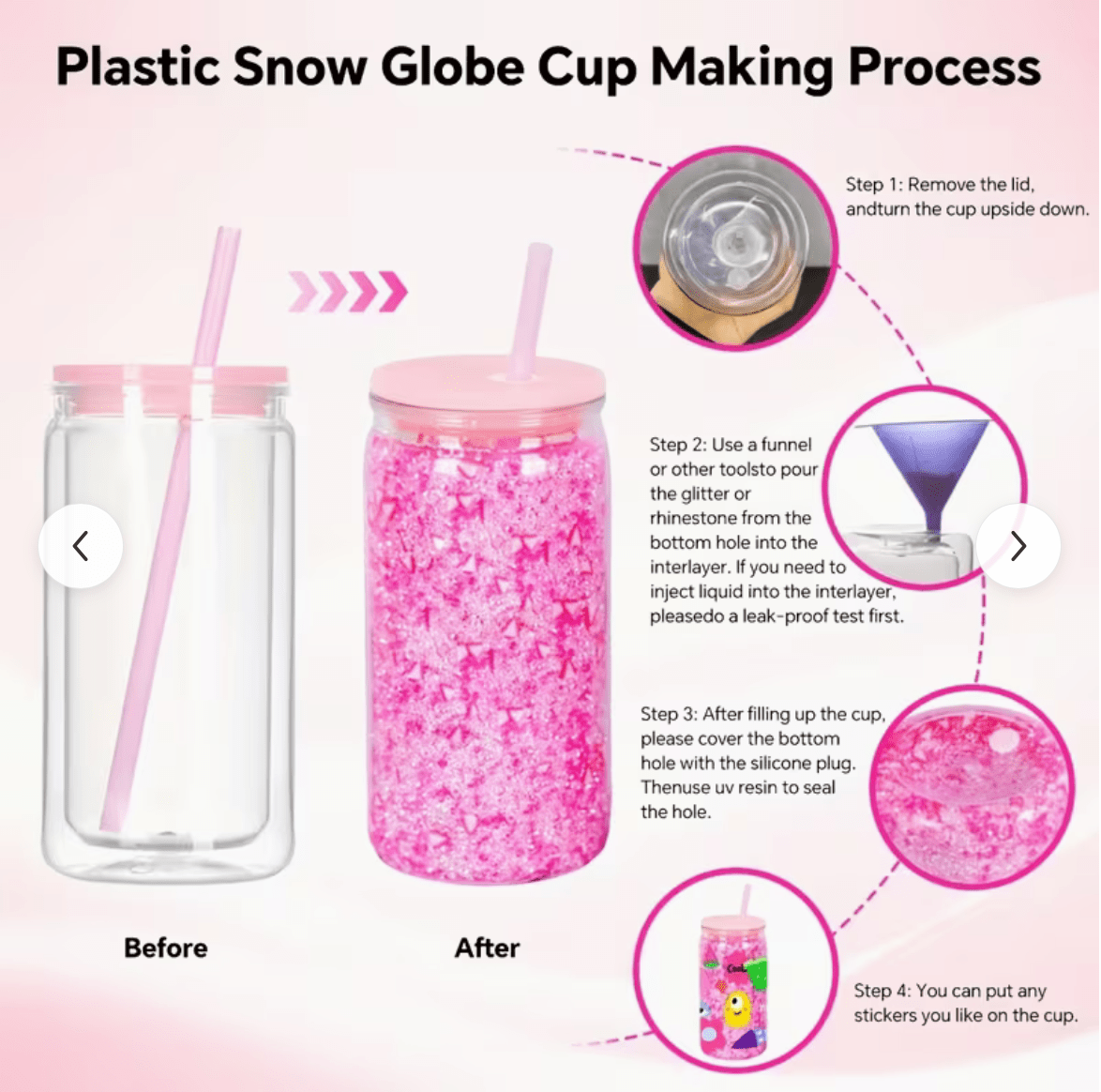 16 oz. Double Wall Plastic Cups - My Vinyl Craft