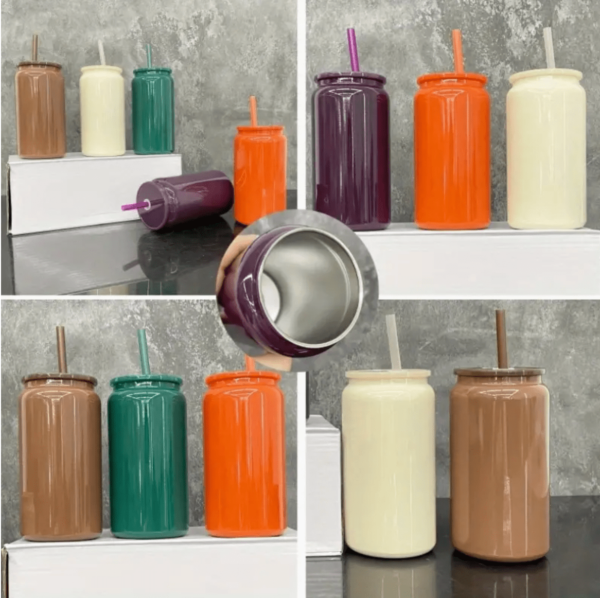 16oz Stainless Steel Sublimation Can Cups - Fall Edition - My Vinyl Craft