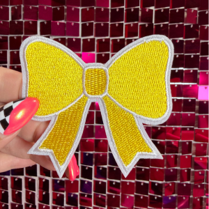 Big Bow Iron on Patch Multicolor