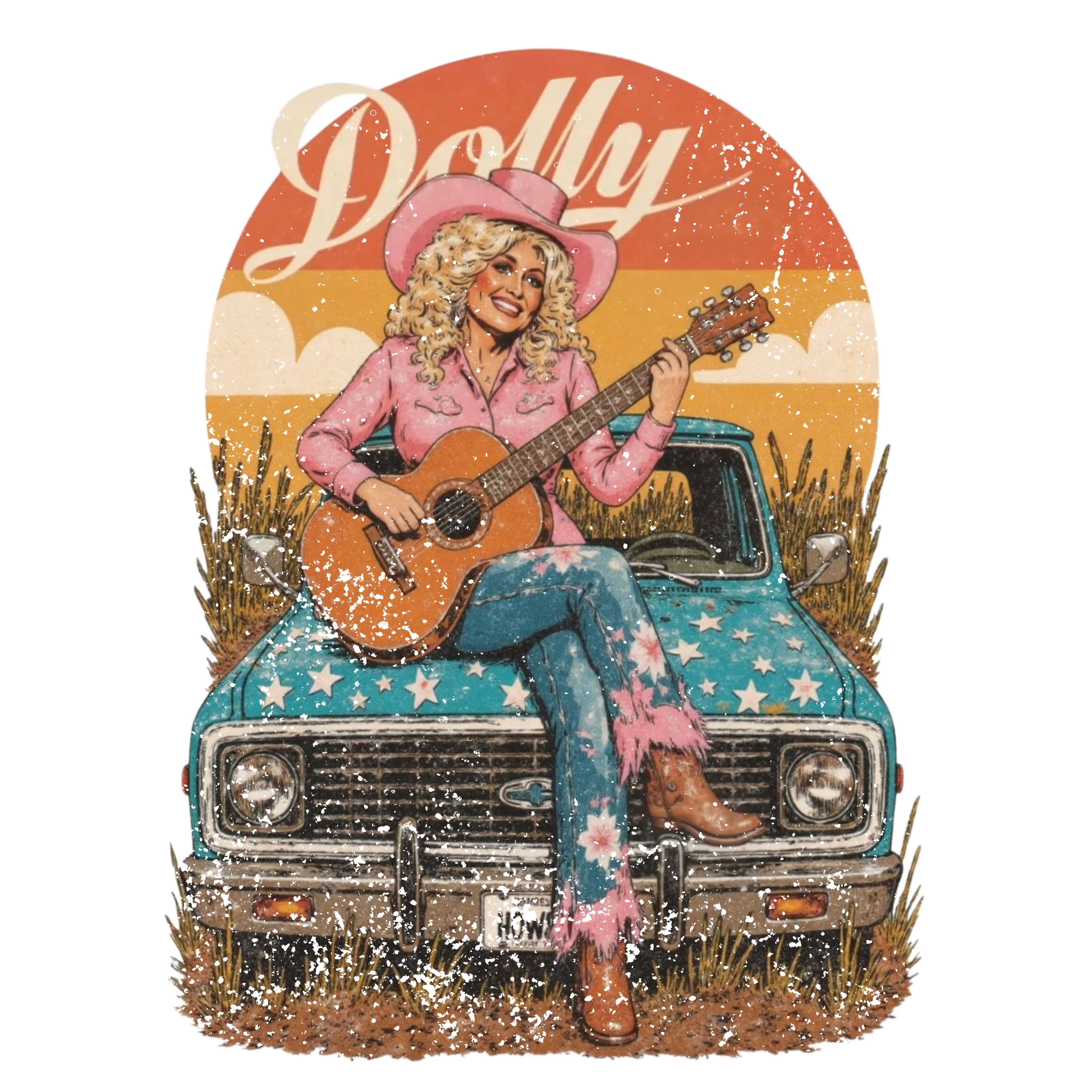 S19 - Vintage Dolly DTF Transfer