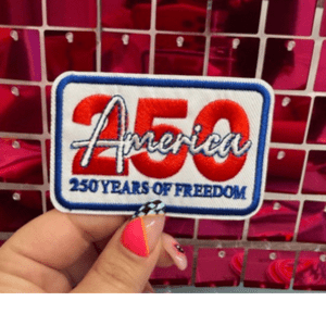 250 Years RWB Iron On Patch - My Vinyl Craft