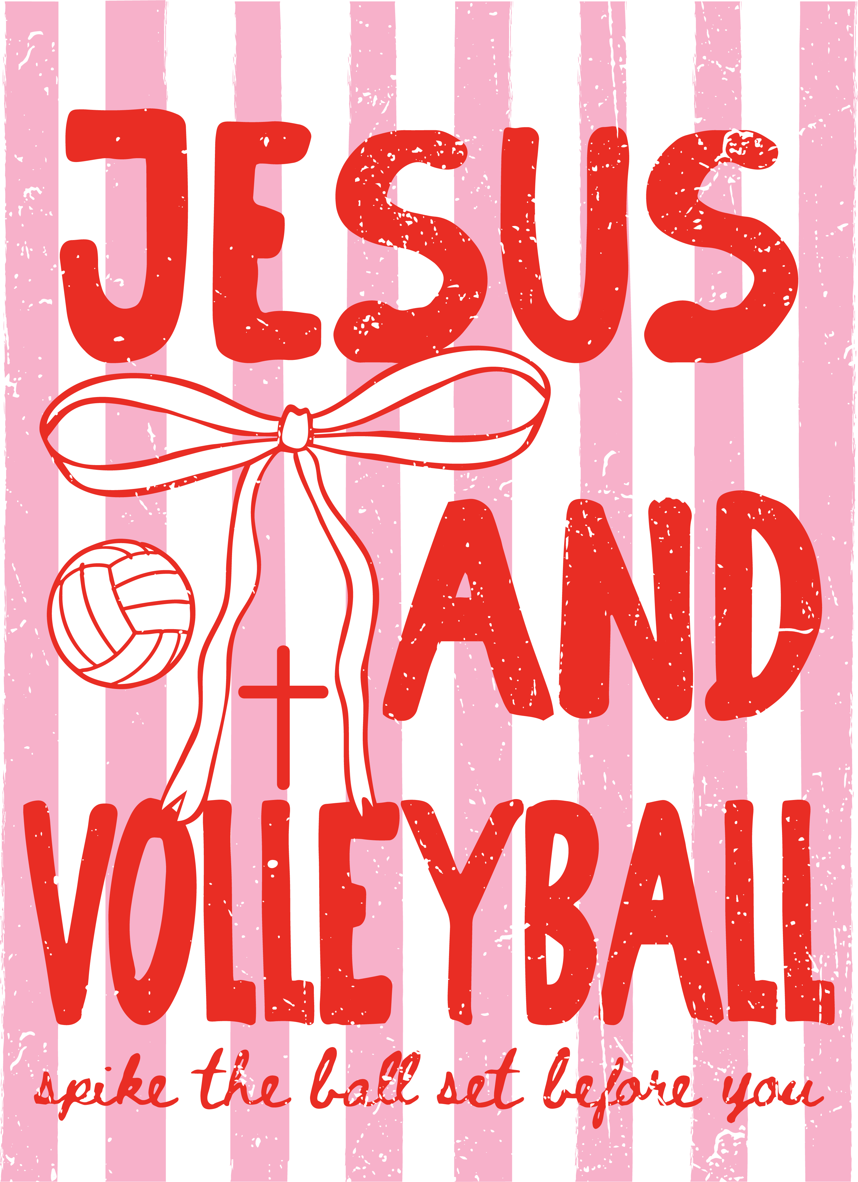 V10 - Jesus and Volleyball DTF Transfer