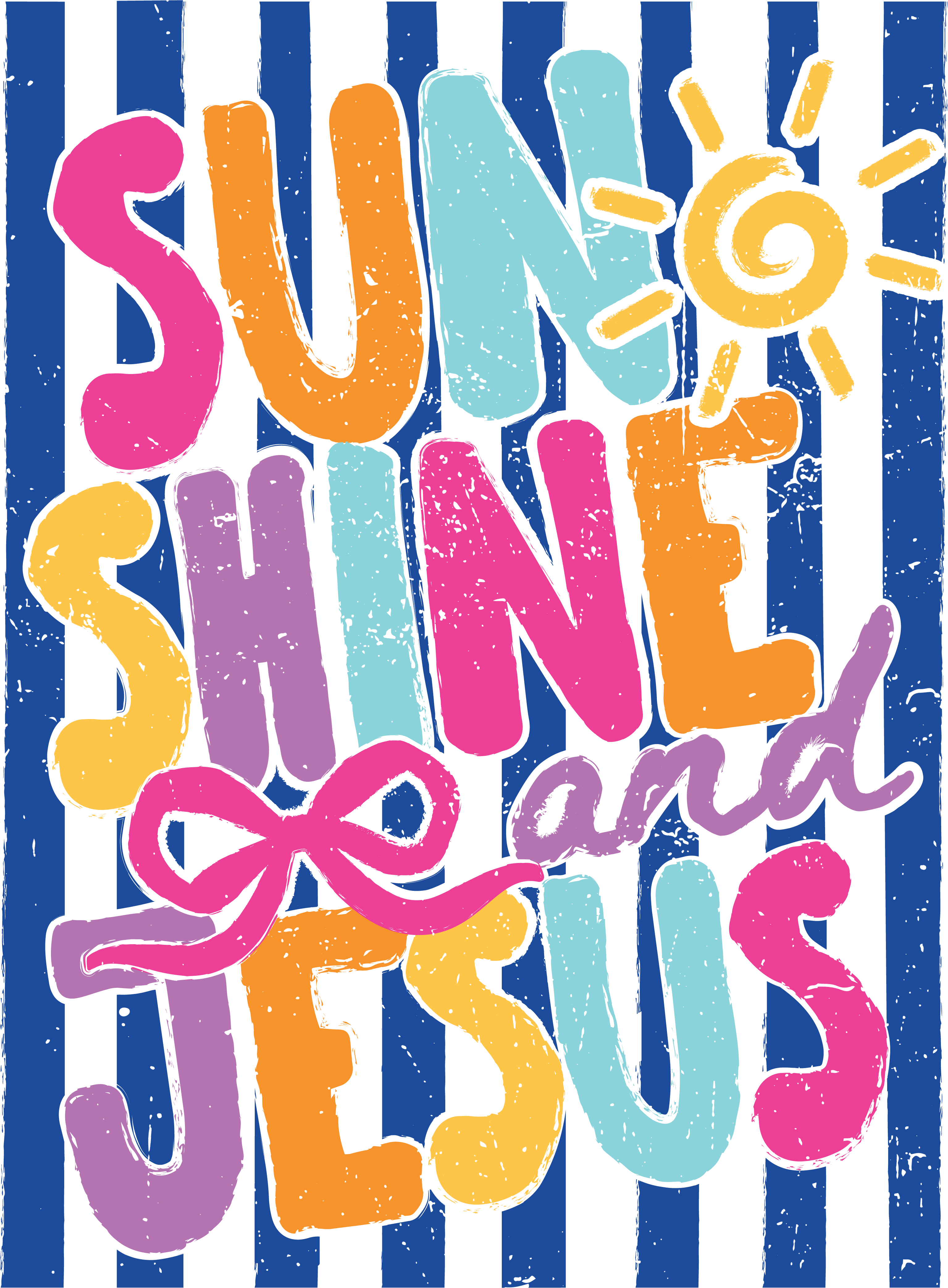 SM16 - Sunshine and Jesus   DTF Transfers