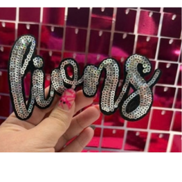 Lions Sequins Iron on Patch