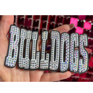 Bulldogs Oversize Hat Rhinestone Transfer