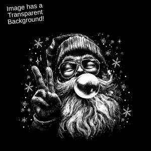 CH8 - Halftone Preppy Santa  DTF Transfer
