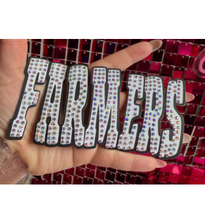 Farmers Oversize Hat Rhinestone Transfer