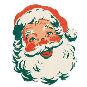 CH12 - Vintage Santa  DTF Transfer