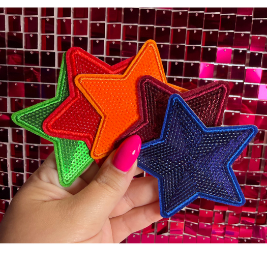 Sequins Stars Iron on Patch