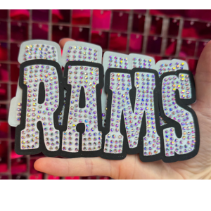 Rams Oversize Hat Rhinestone Transfer