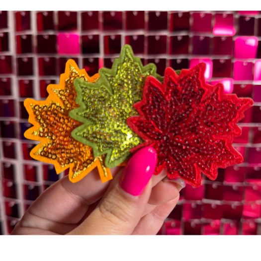 Mini Leafs Iron On Patch