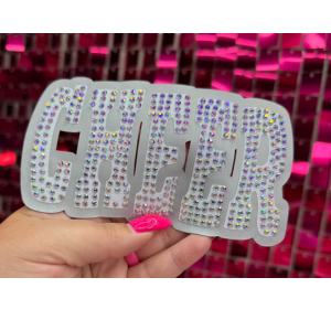 Cheer  Oversize Hat Rhinestone Transfer