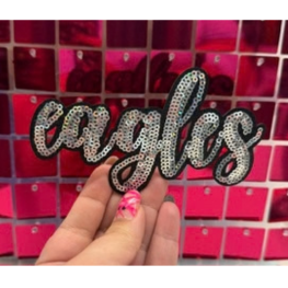 Eagles Sequins Iron on Patch
