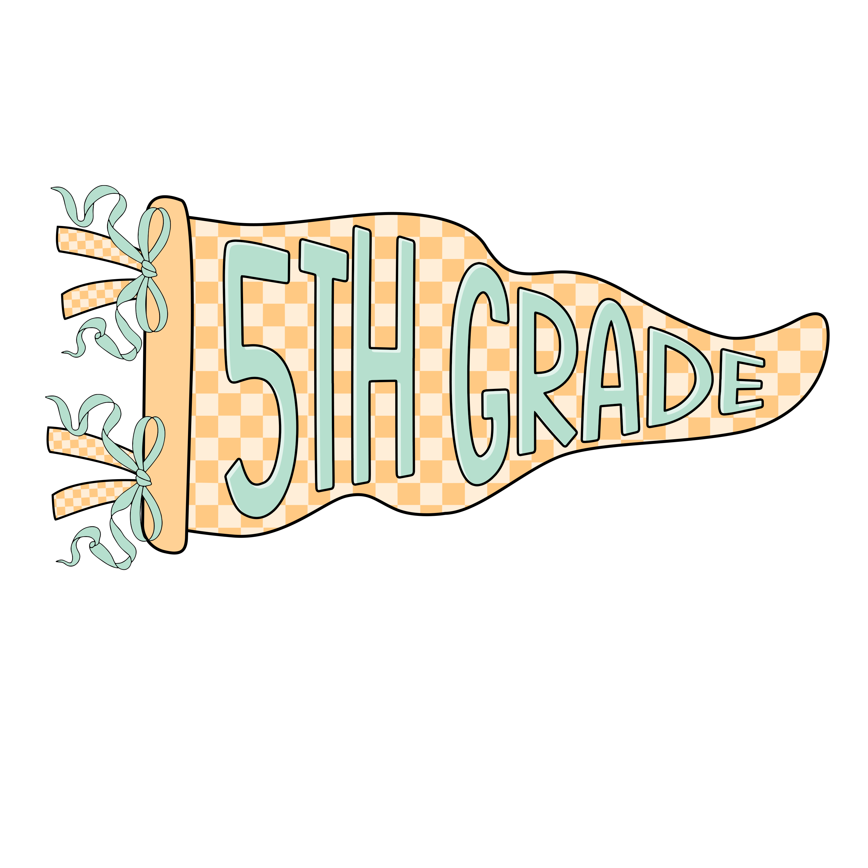 Grade Pennant PK-5th DTF Transfer