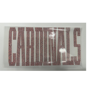 Large Cardinals  Rhinestone Transfer