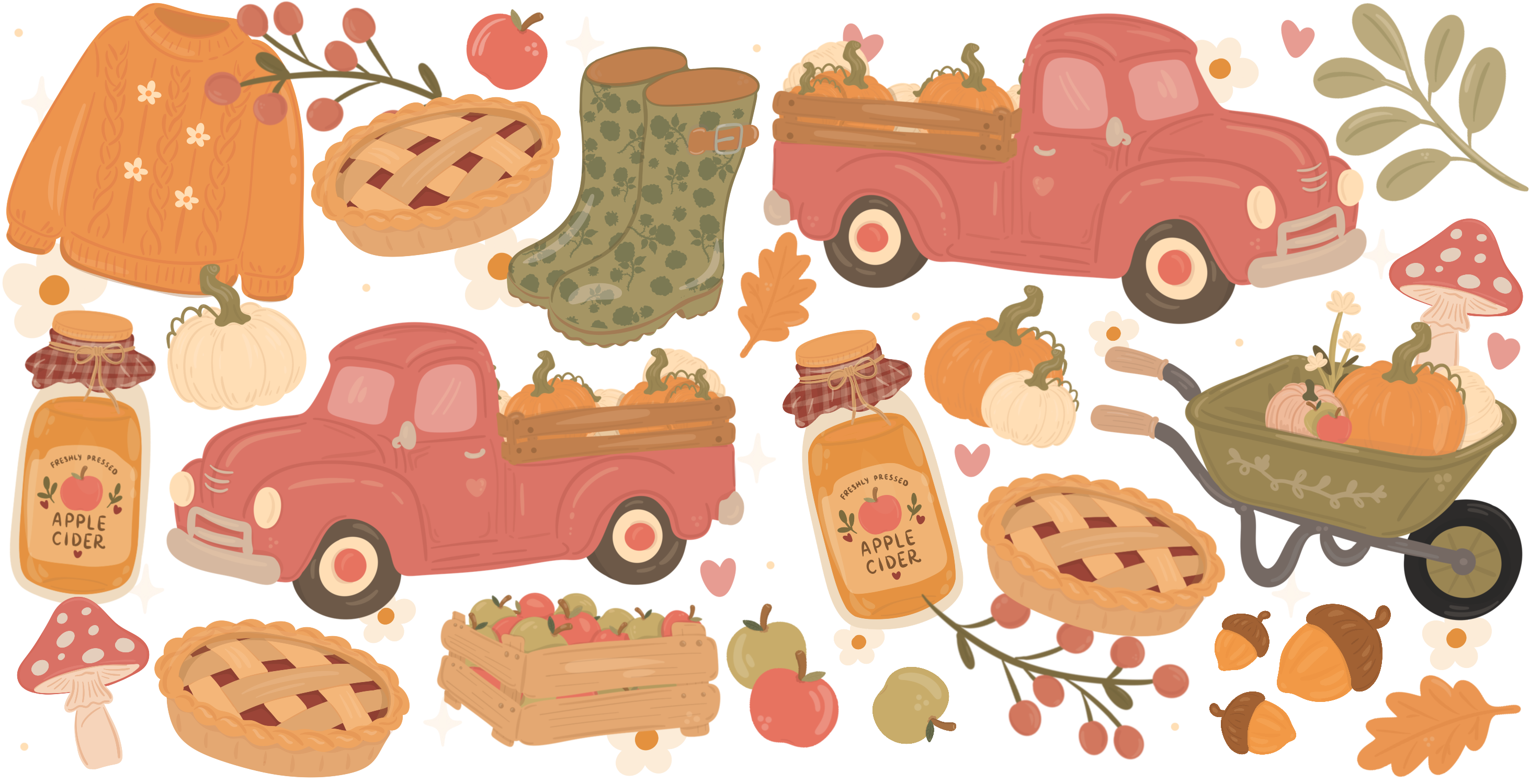 UV103 - Dreaming of Fall  UV DTF Cup Wrap
