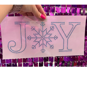 Joy  Rhinestone Transfer