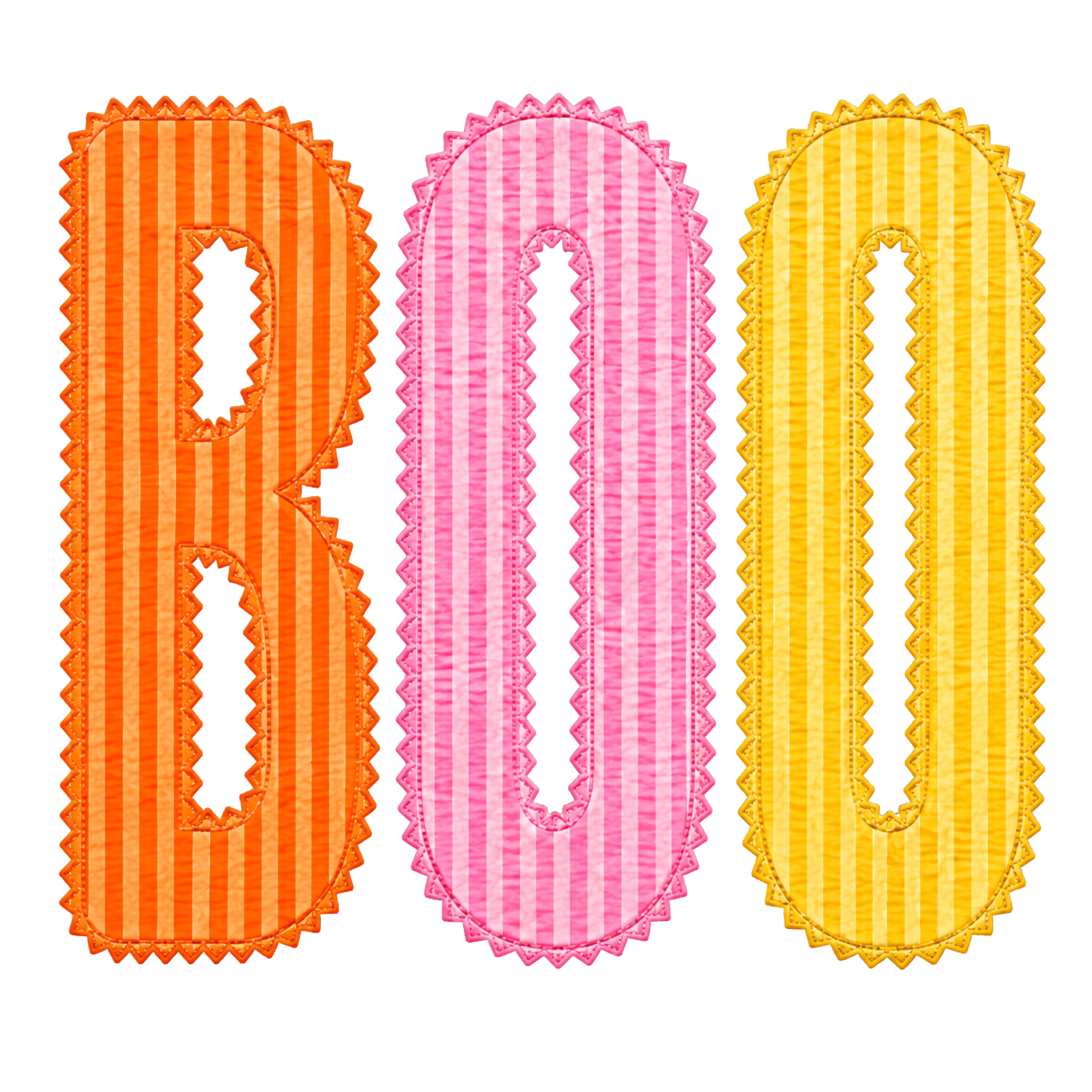 HW1 - Boo Stripes DTF Transfer