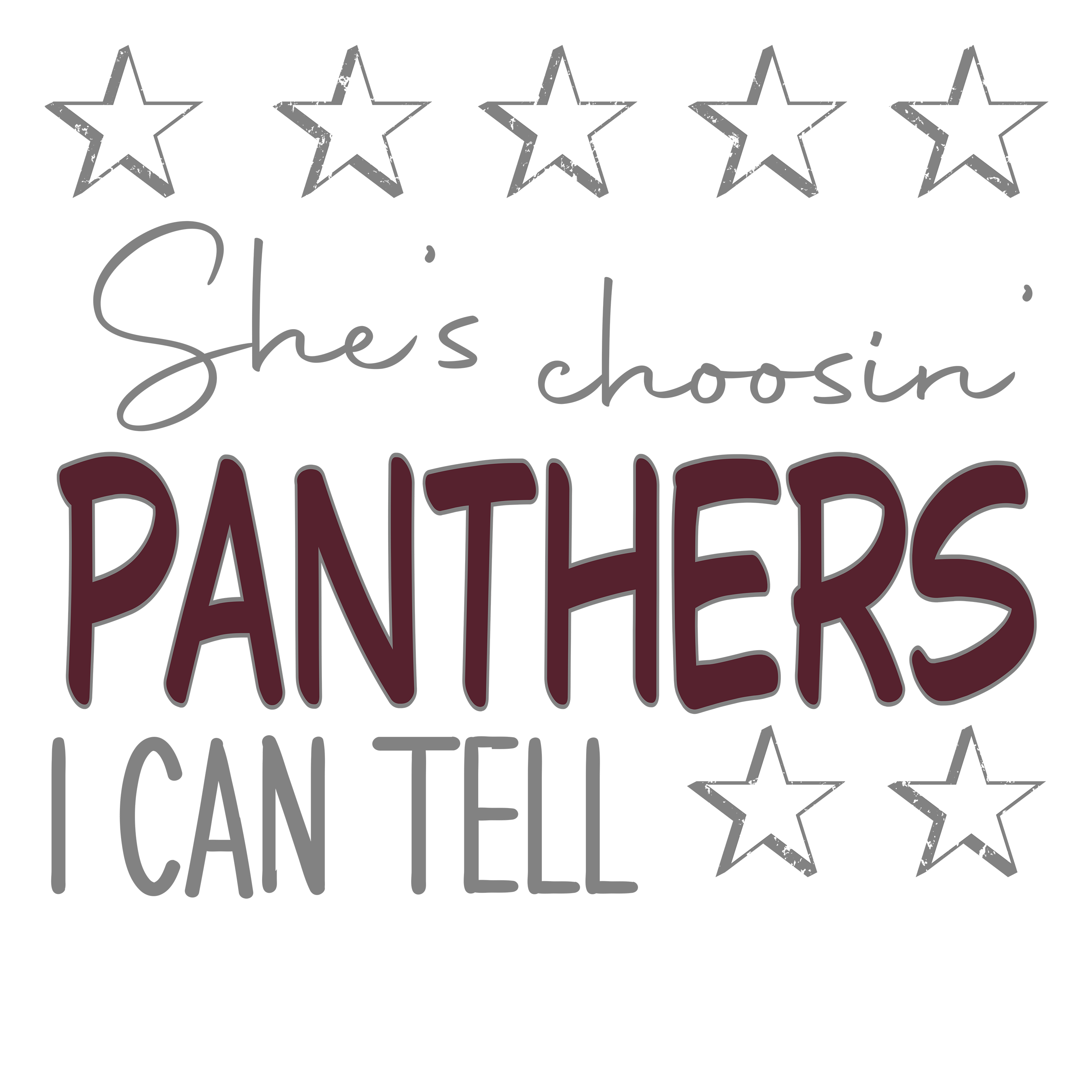 SP5 - Choosin Panthers DTF transfers