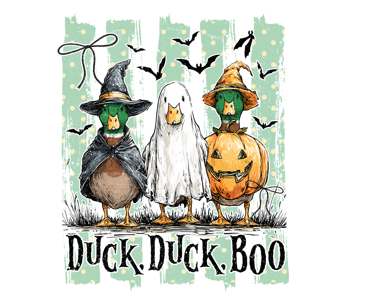 HW19 - Duck-Duck-Boo  DTF Transfer