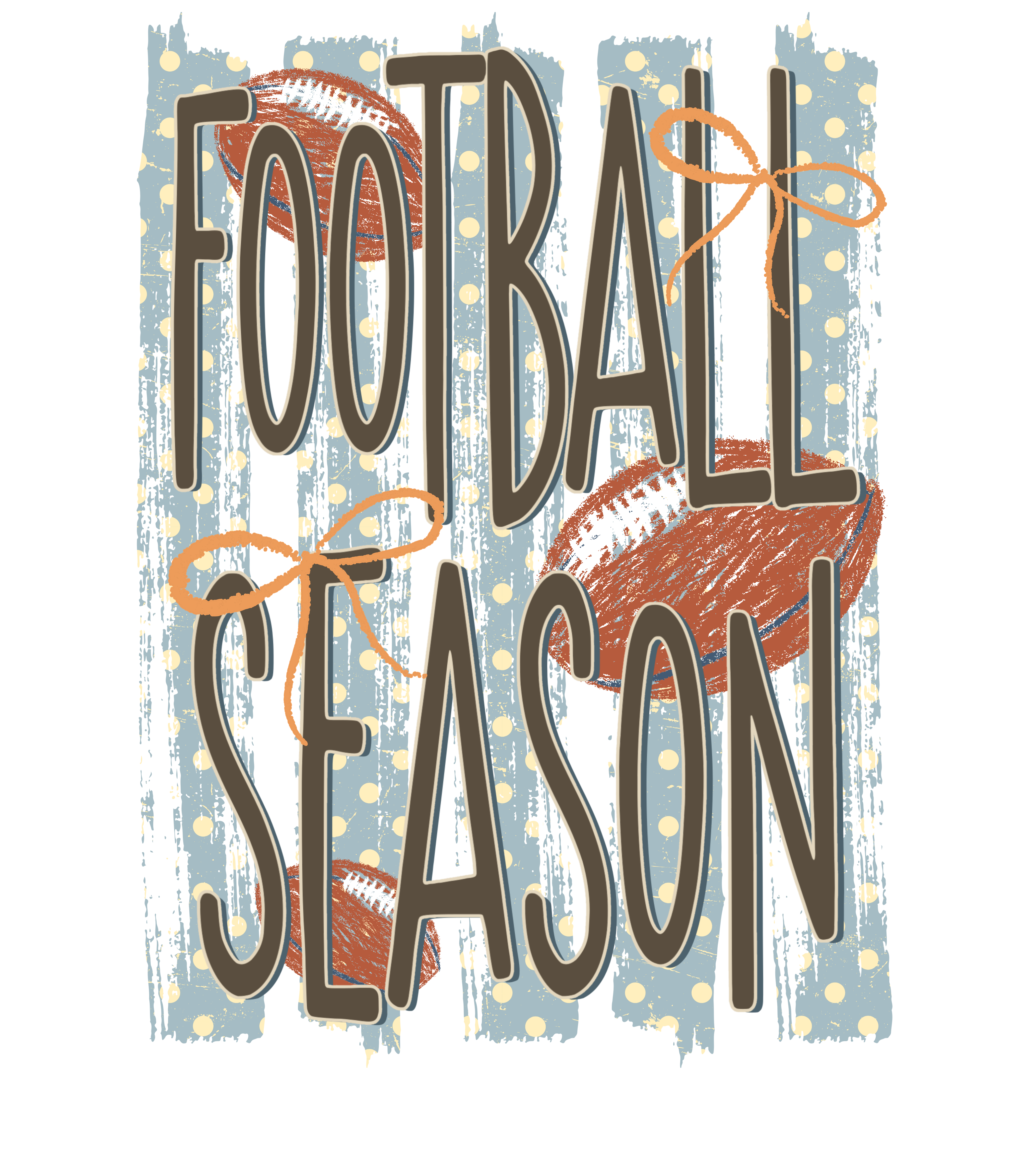 FB6 - Touchdown Season Dots DTF Transfer