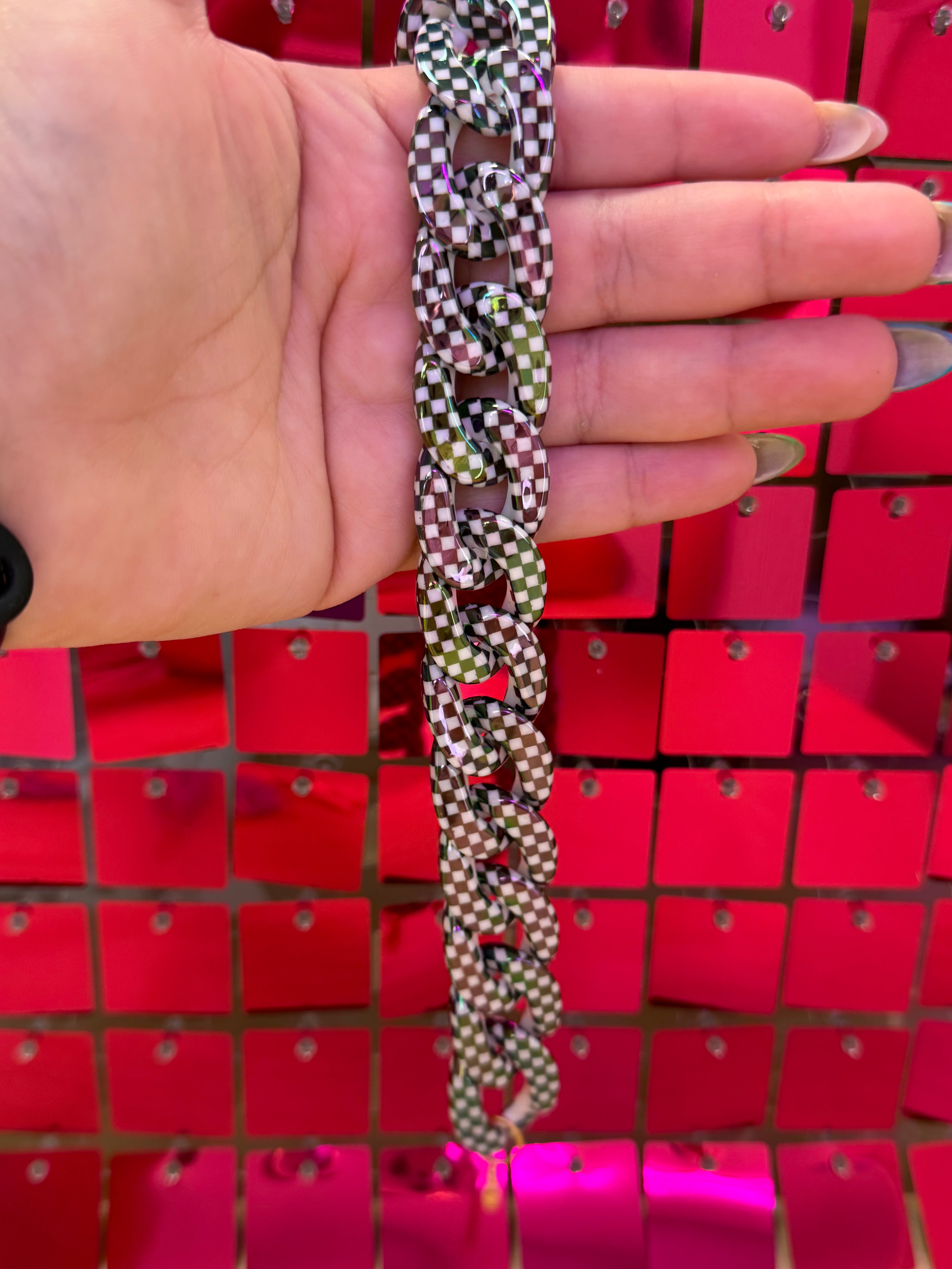 Checkered Hat Chains