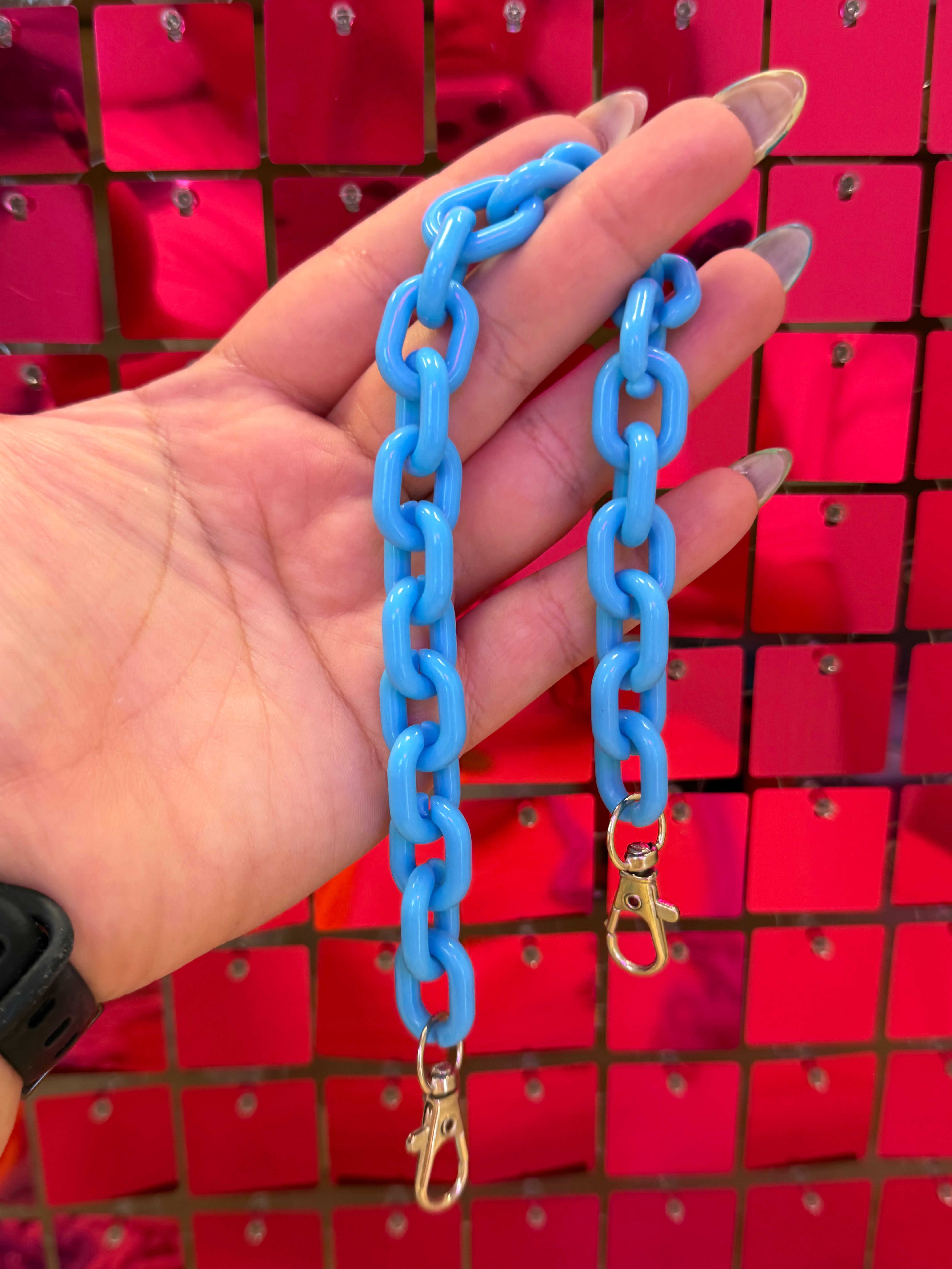 Neon Chunky Chain Link Hat Chains