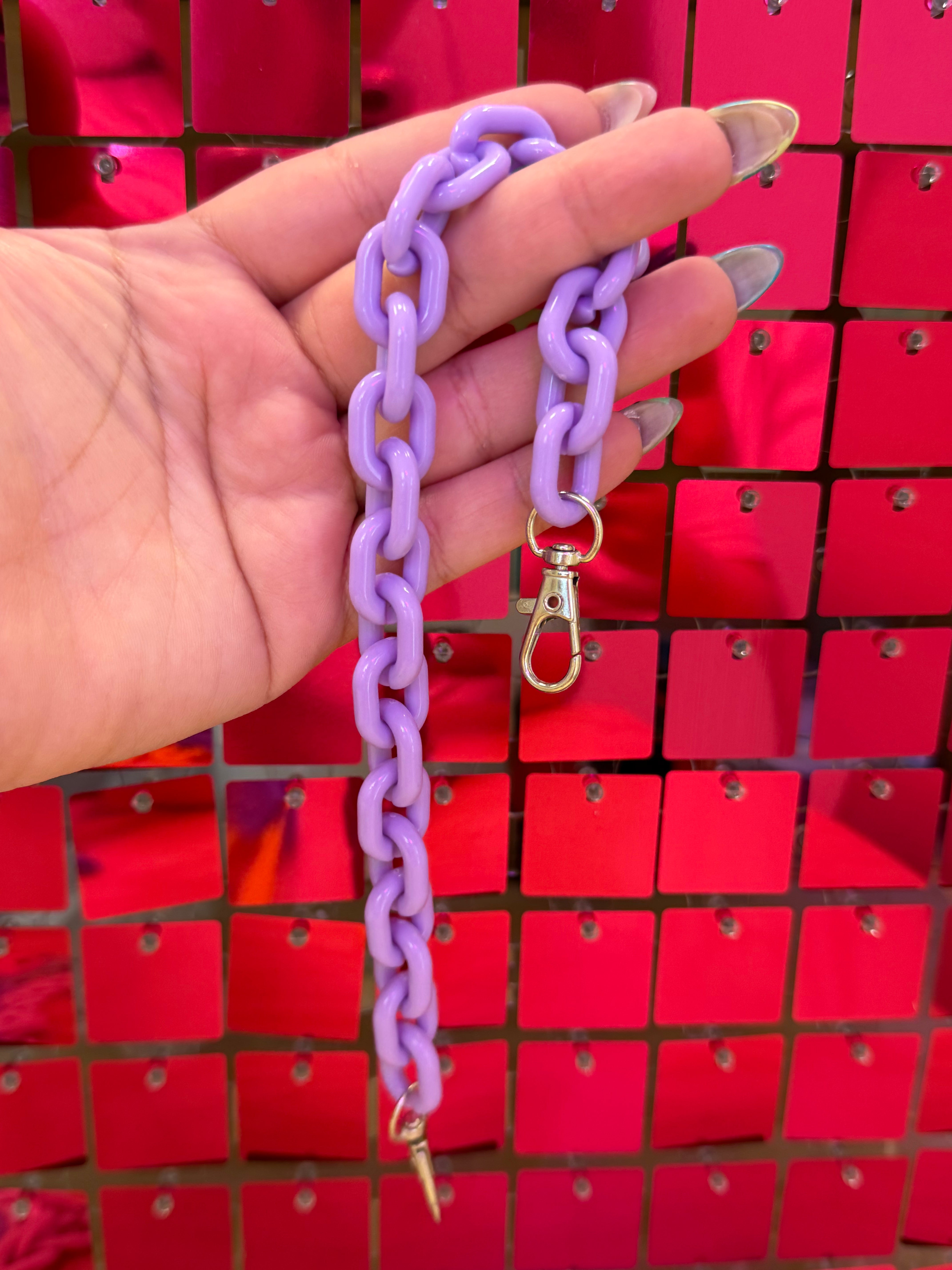 Neon Chunky Chain Link Hat Chains