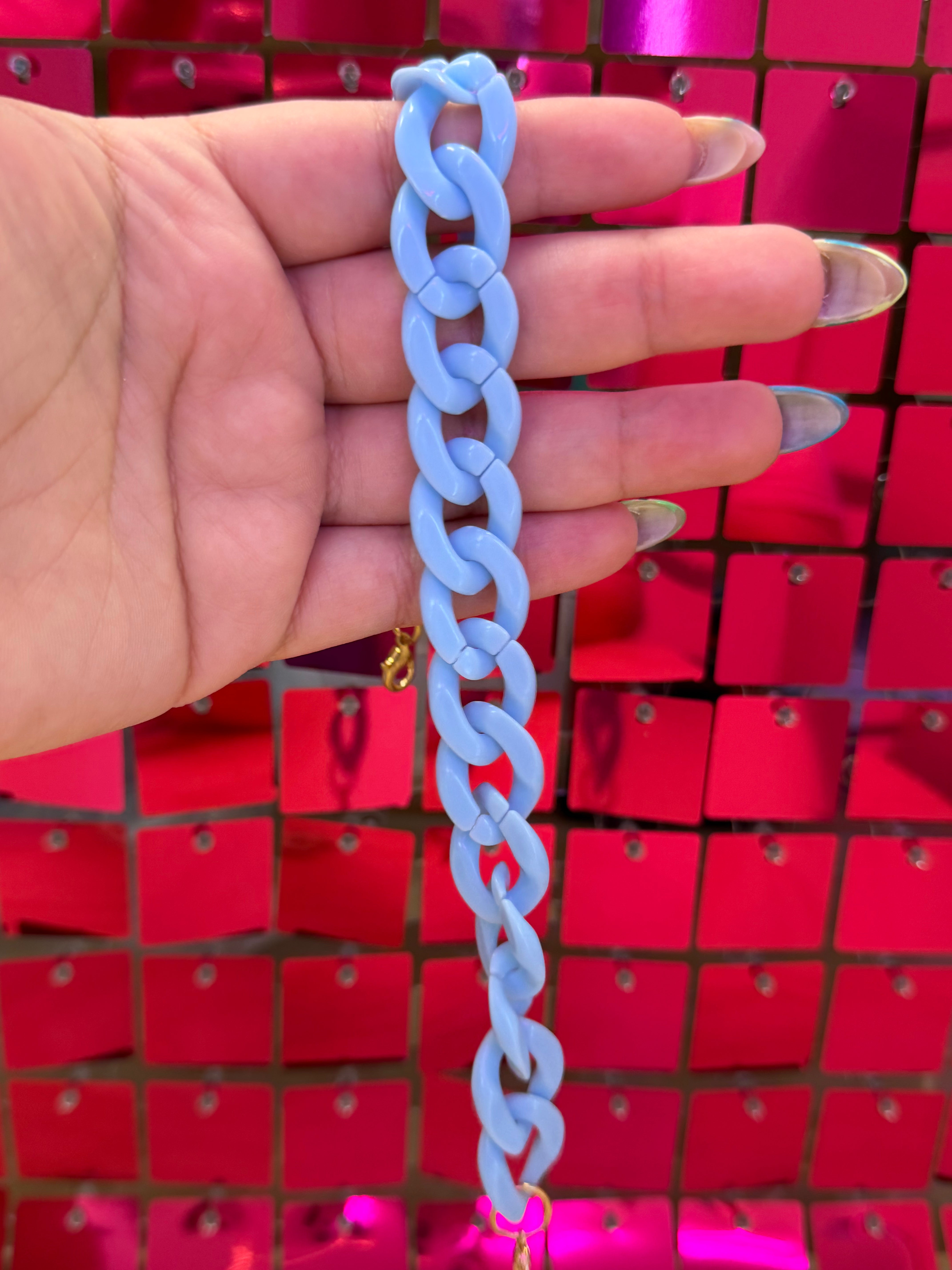 Chunky Pastel Chan Link Hat Chain