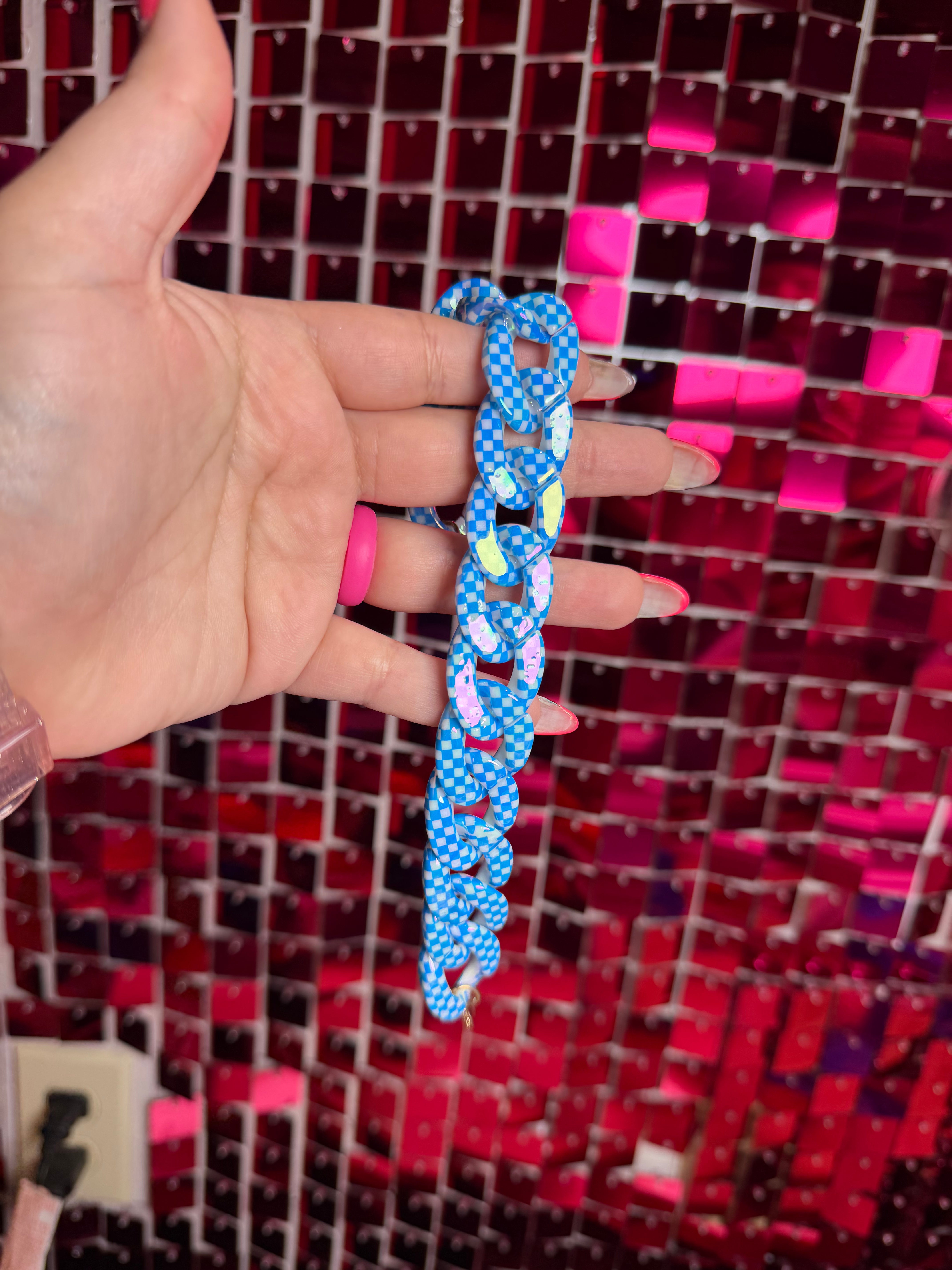 Checkered Hat Chains