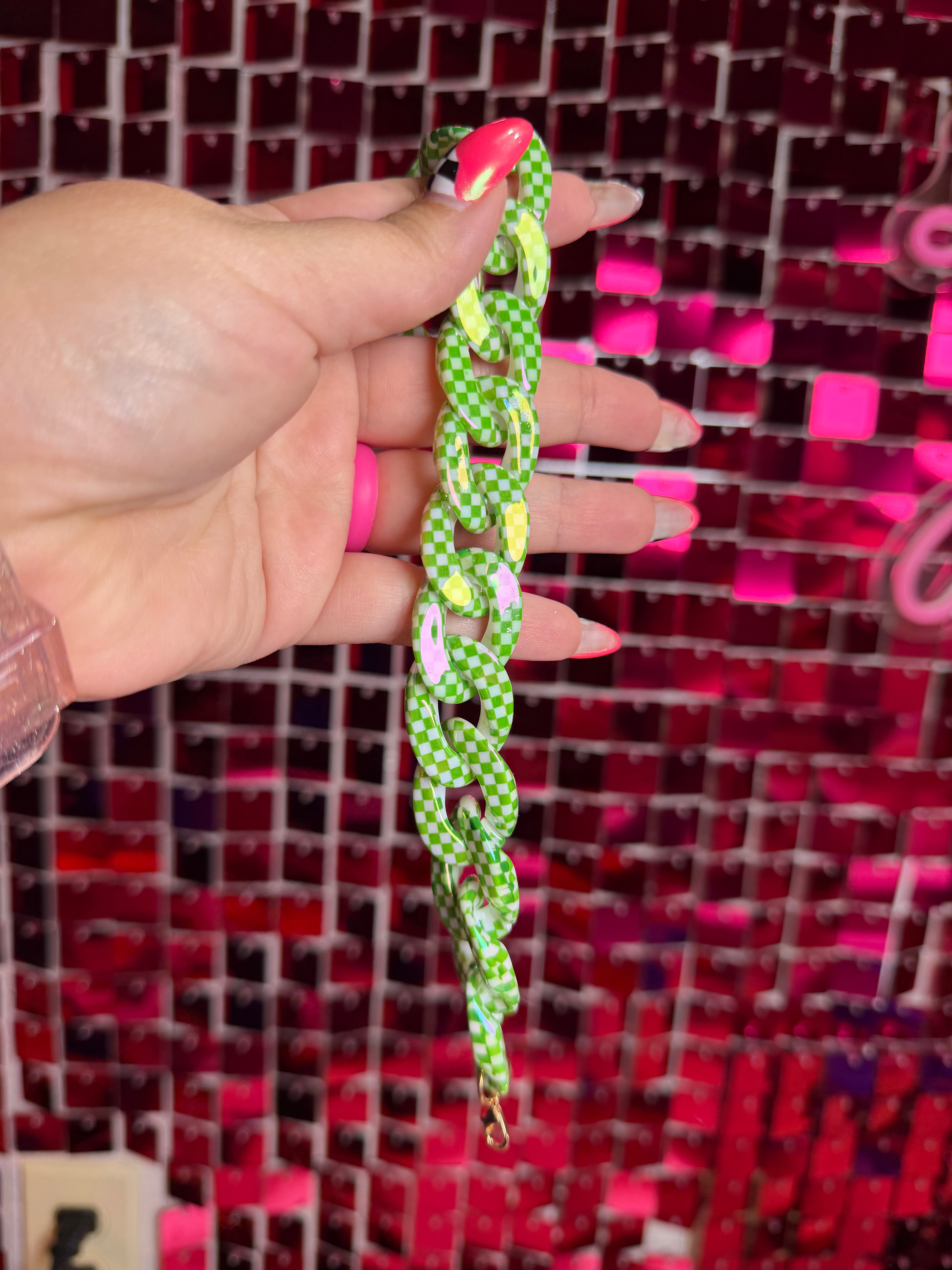 Checkered Hat Chains