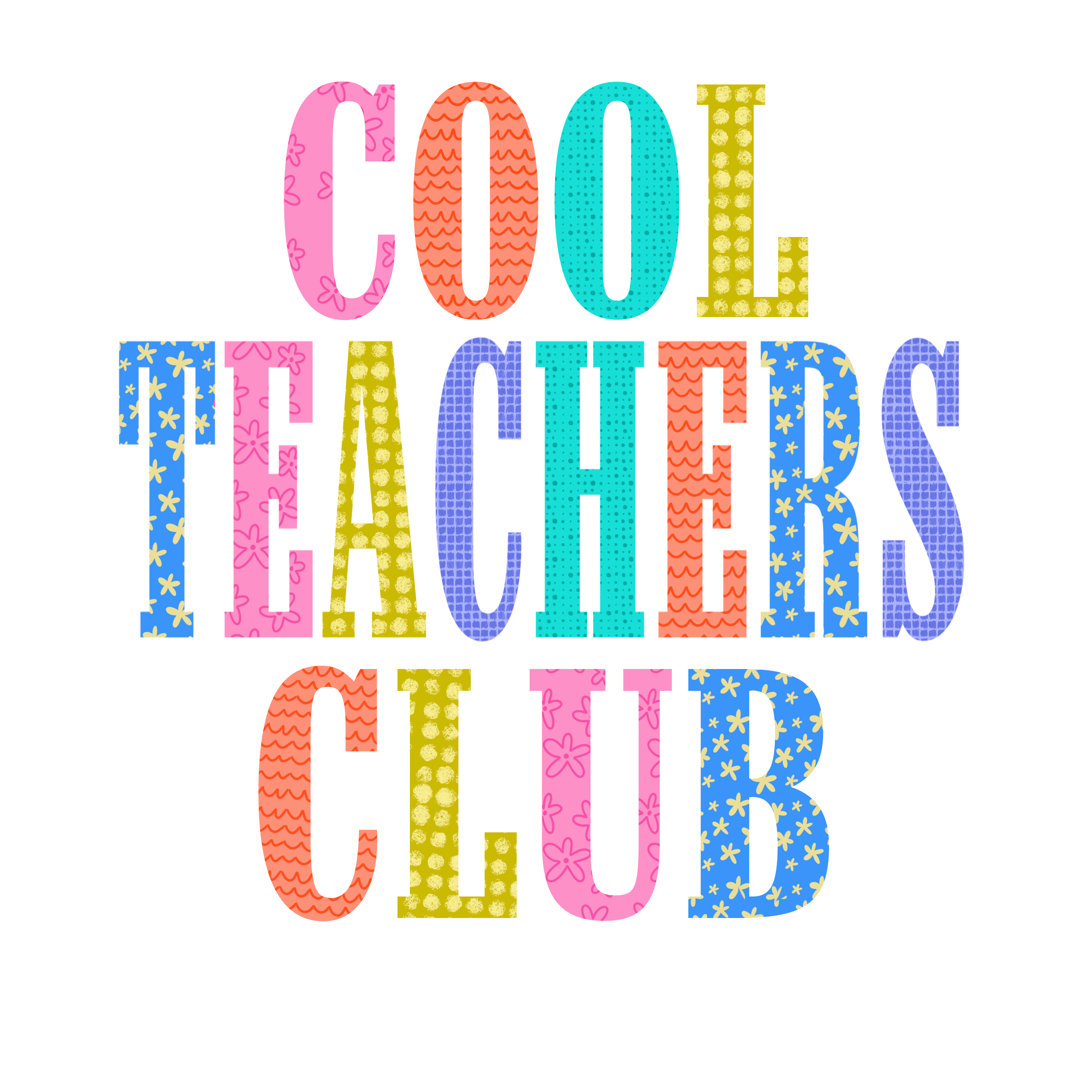 T13 - Cool Teacher Club DTF Transfer