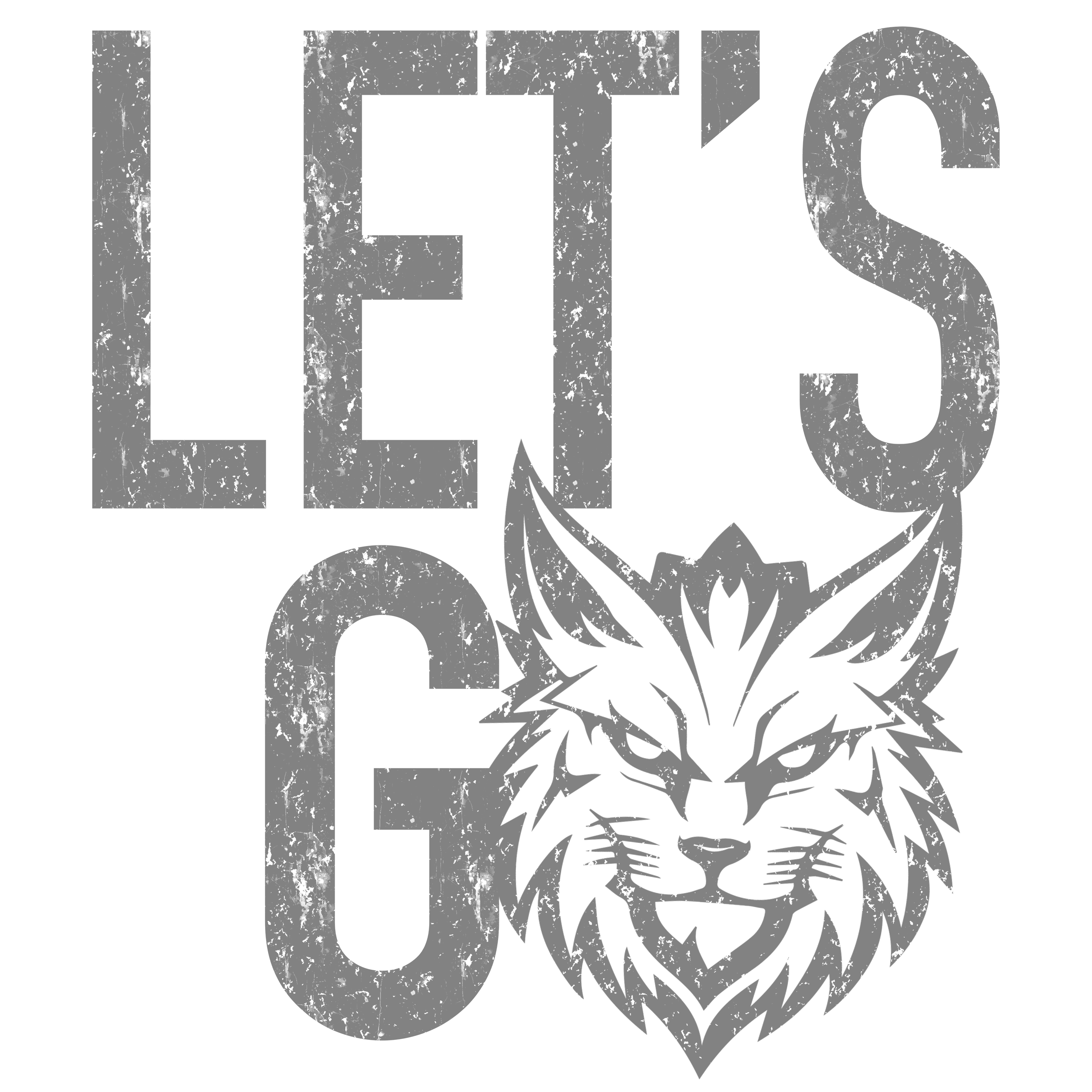 Let's Go Cats DTF Transfer