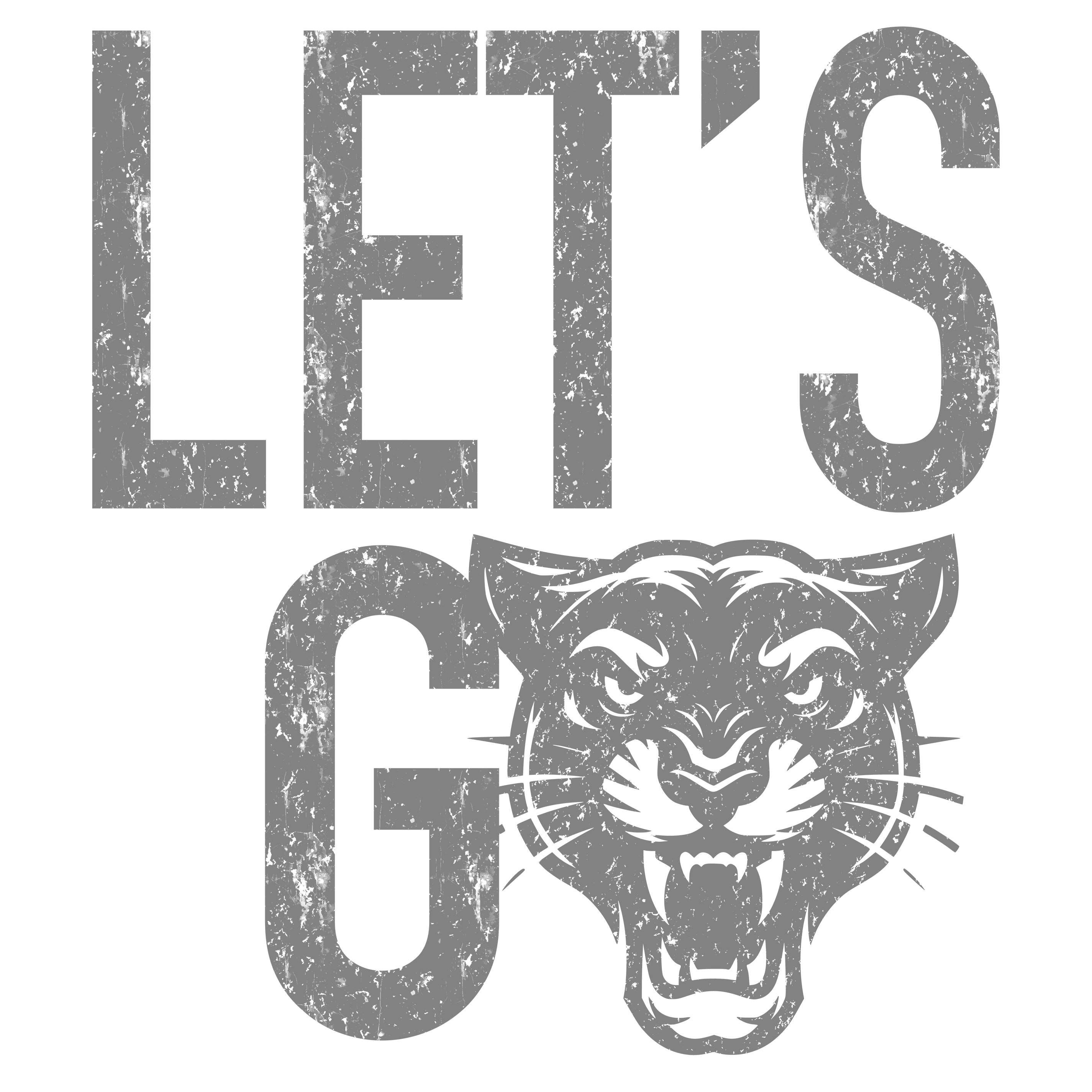 Let's Go Panthers DTF Transfer