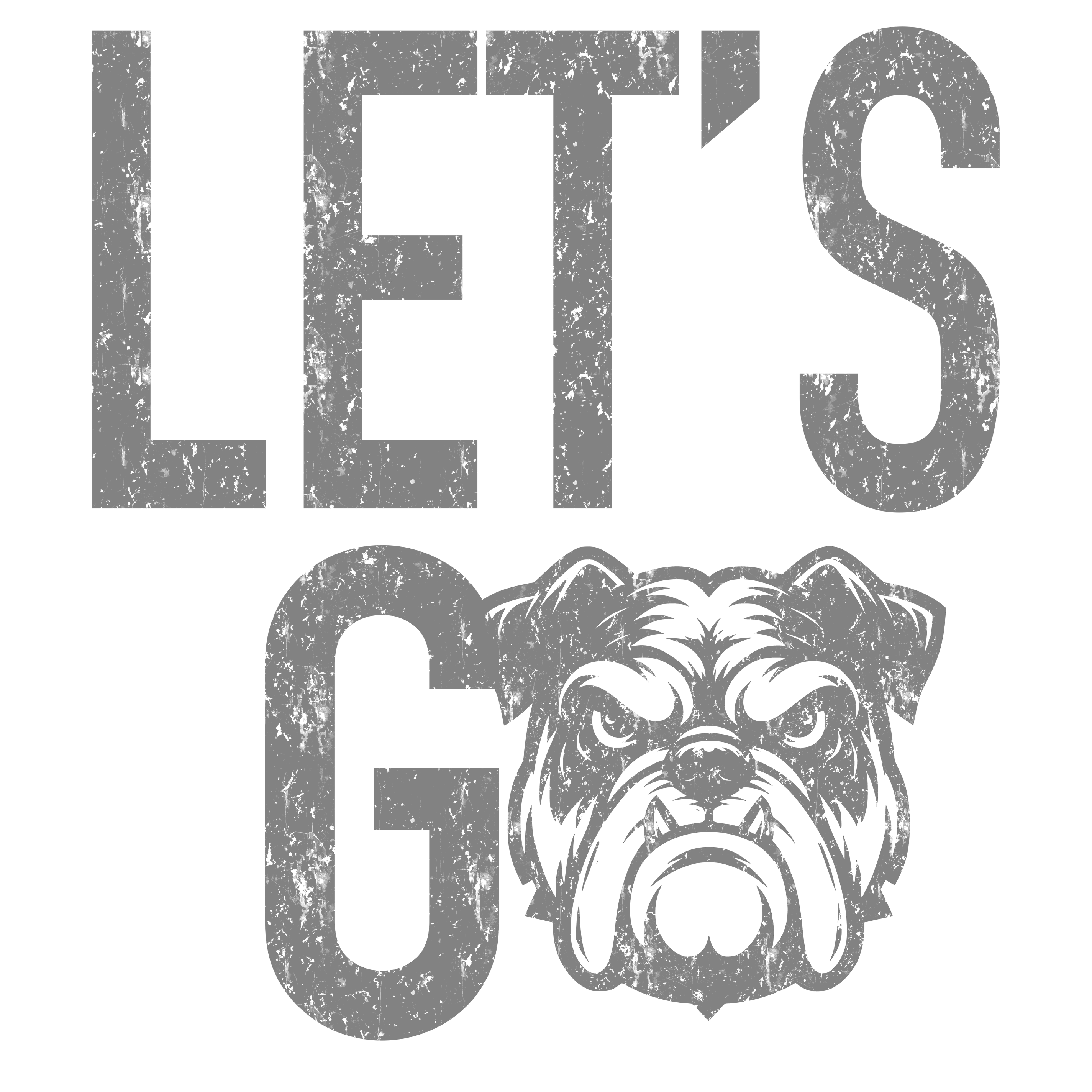 Let's Go Bulldogs DTF Transfer