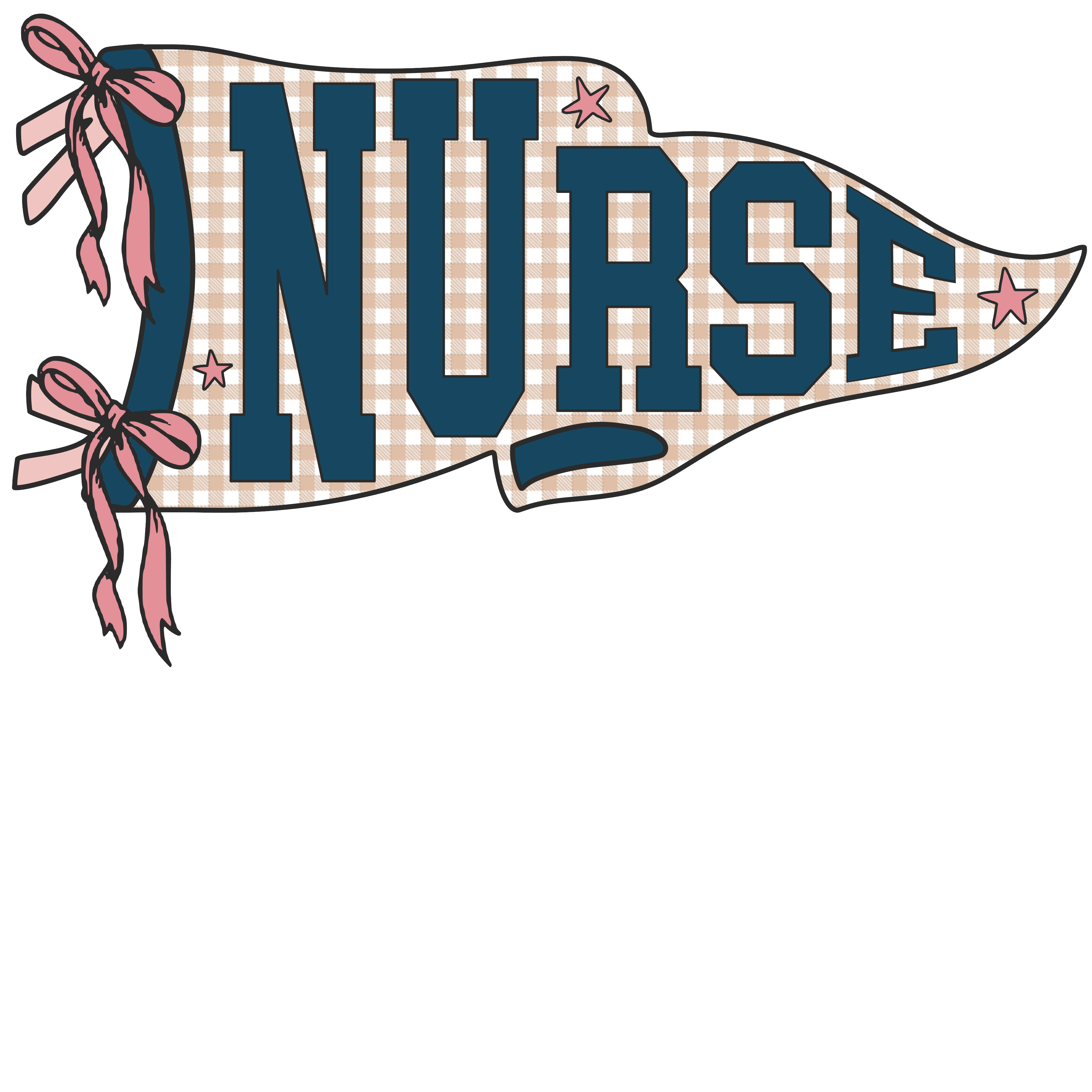 N1 - Nurse Flag DTF Transfer