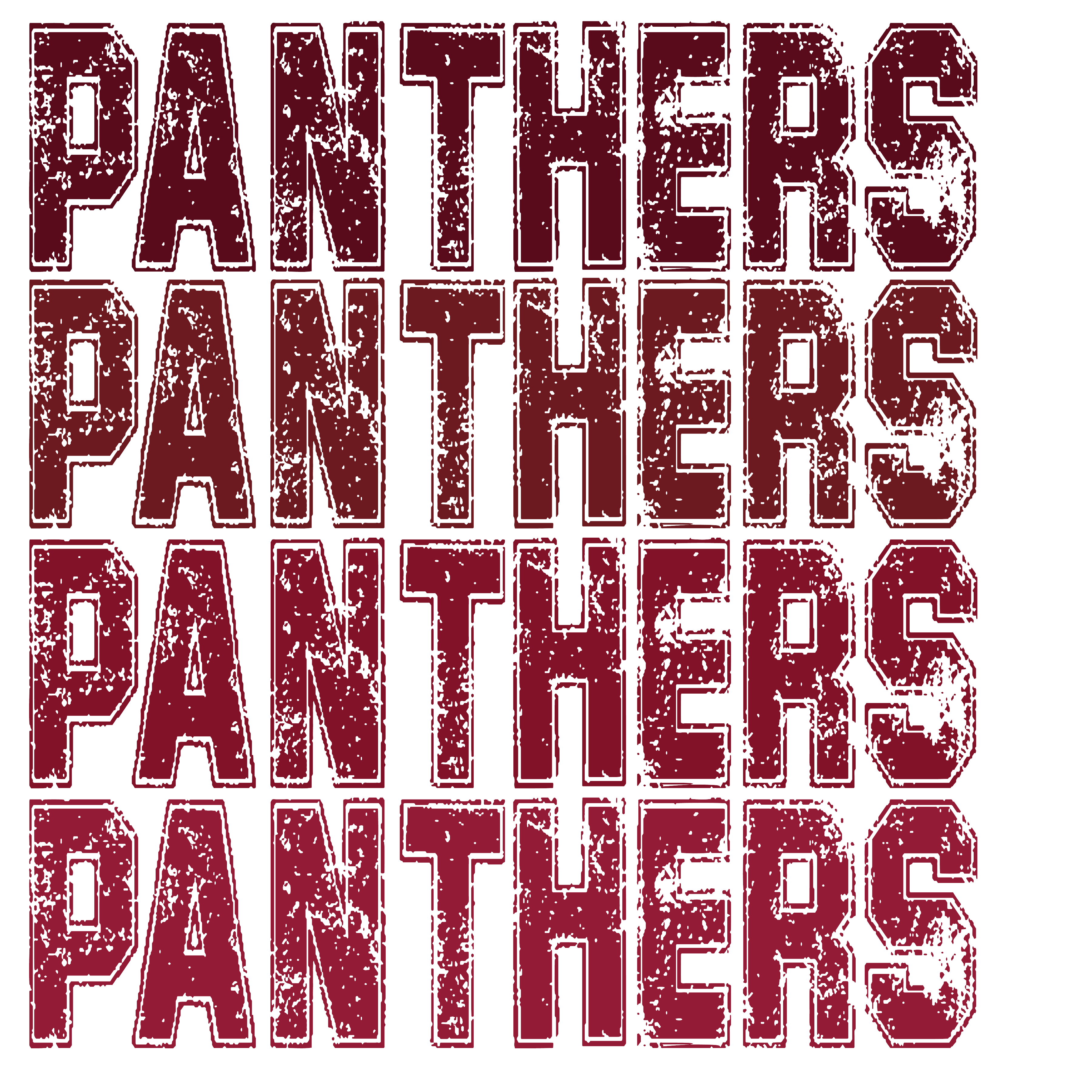 SP26 - Ombre Panthers Maroon DTF Transfer