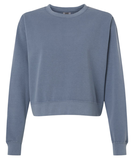 Comfort Color Mid-Length Crewneck Sweatshirt (Crop) - 1566L  **PRE-ORDER**