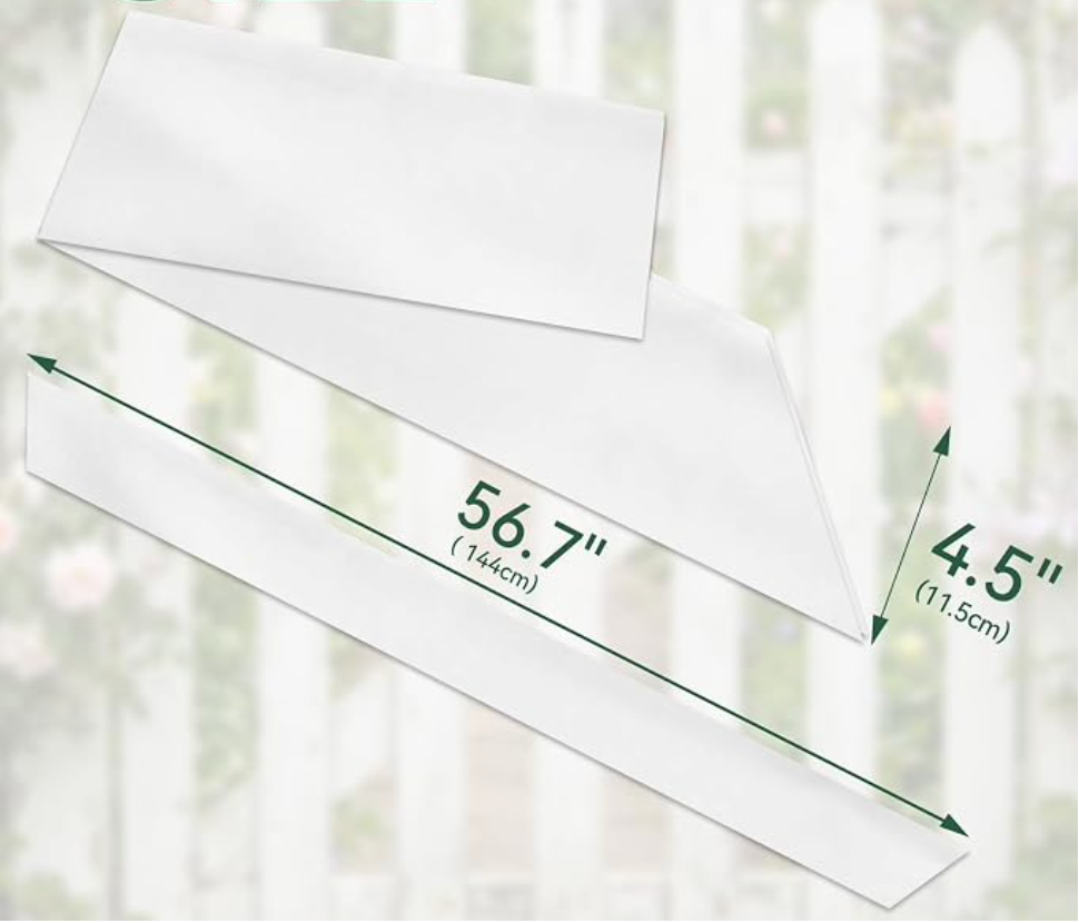 Flower Sash - Blank (Hoco/Prom/Wreath)