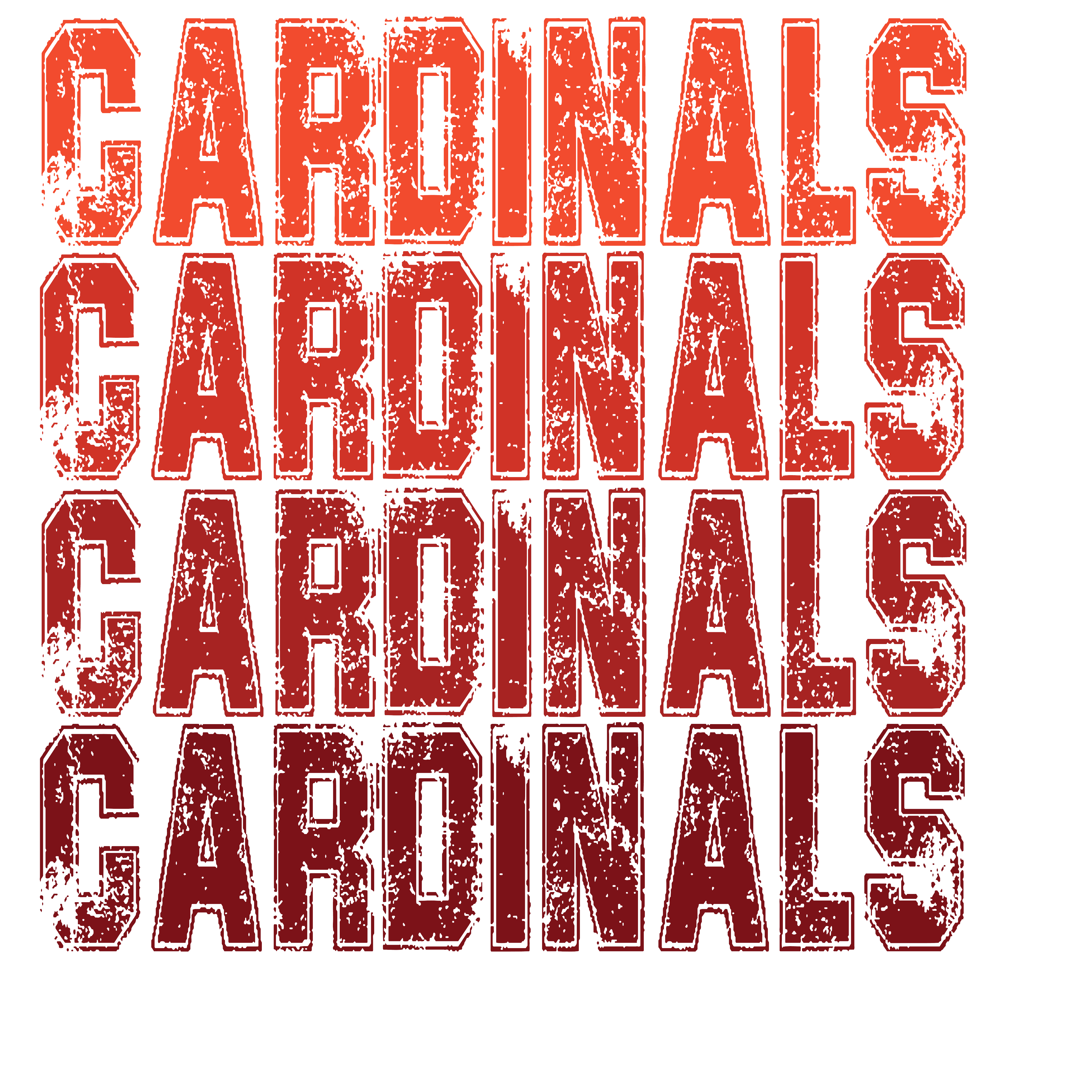 SP27 - Ombre Cardinals DTF Transfer