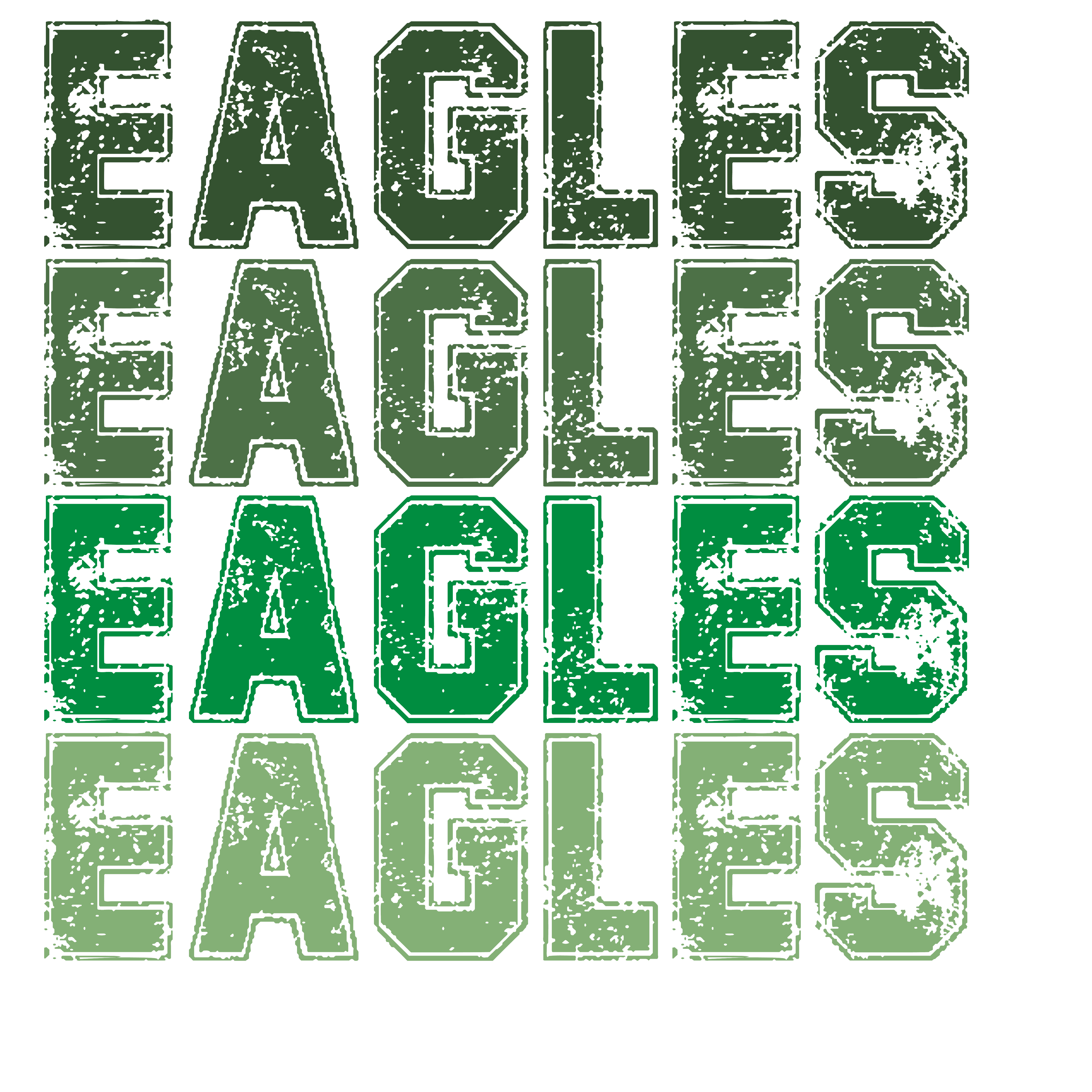 SP34 - Ombre Eagles Green DTF Transfer