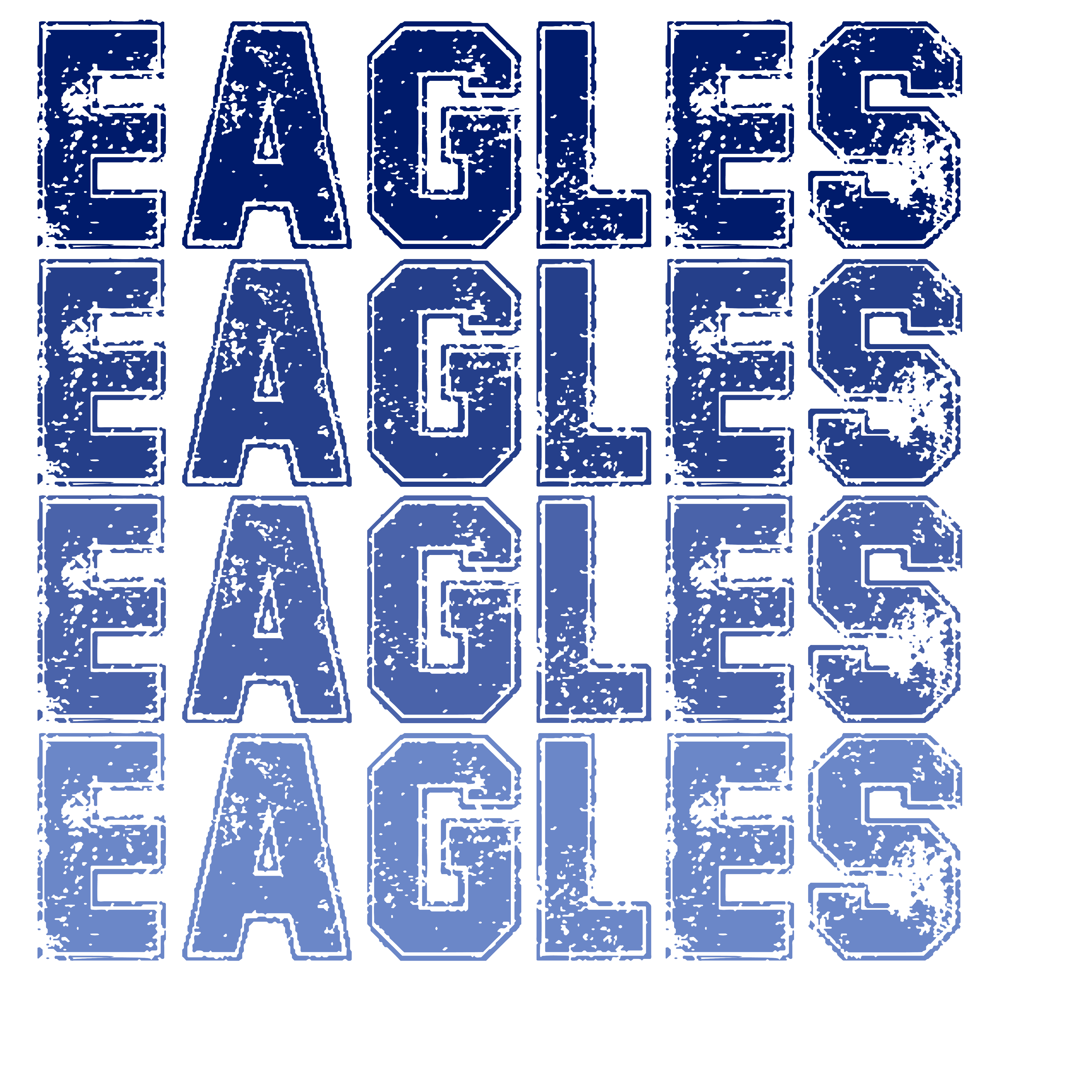 SP33 - Ombre Eagles Blue DTF Transfer