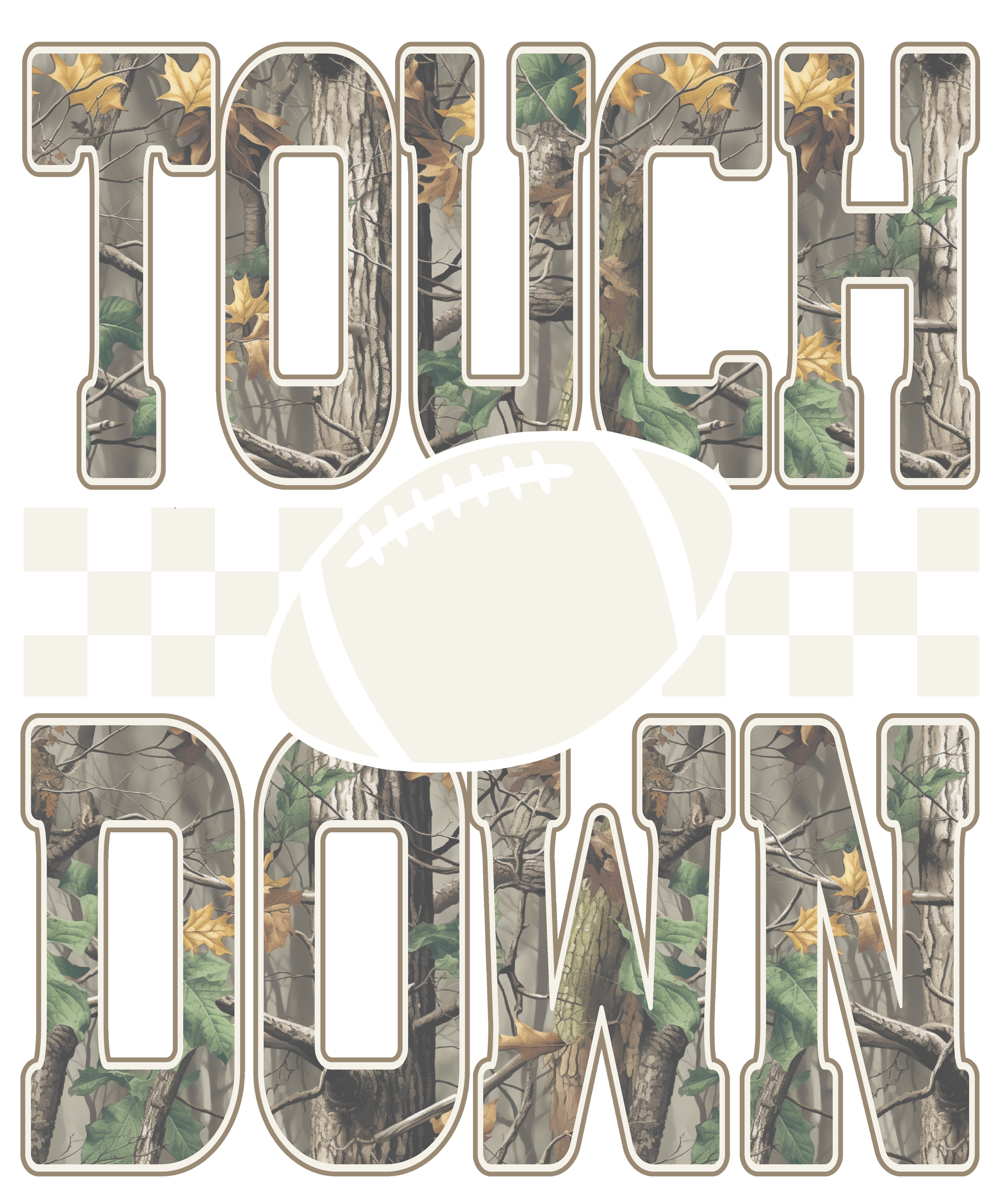 FB12 - Camo Touch Down DTF Transfer