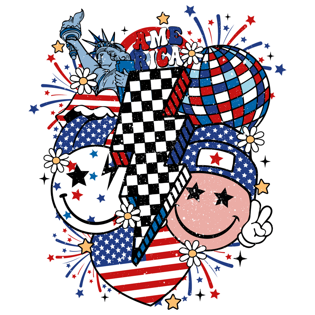 America DTF transfers My Vinyl Craft