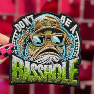 Basshole Iron On Patch - My Vinyl Craft