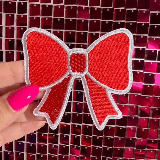 Big Bow Iron on Patch Multicolor - My Vinyl Craft