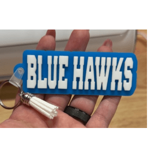 Blue Hawks Acrylic Keychain - My Vinyl Craft